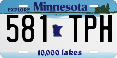 MN license plate 581TPH