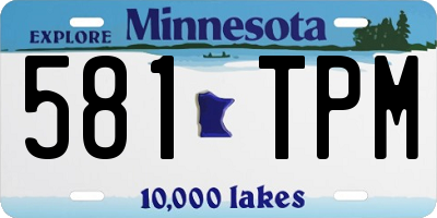MN license plate 581TPM