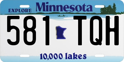 MN license plate 581TQH