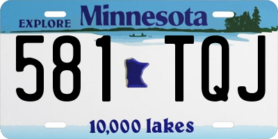 MN license plate 581TQJ