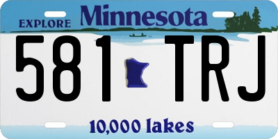 MN license plate 581TRJ