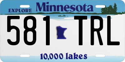 MN license plate 581TRL