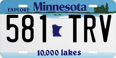 MN license plate 581TRV