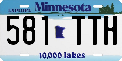 MN license plate 581TTH