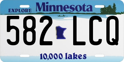 MN license plate 582LCQ