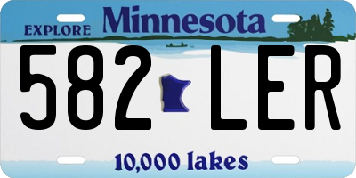 MN license plate 582LER