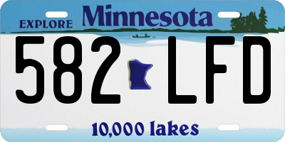 MN license plate 582LFD