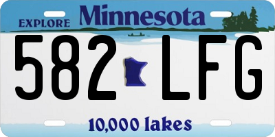 MN license plate 582LFG