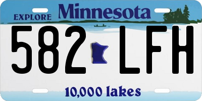 MN license plate 582LFH