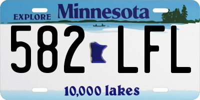 MN license plate 582LFL