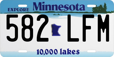 MN license plate 582LFM