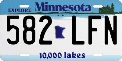 MN license plate 582LFN