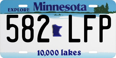 MN license plate 582LFP
