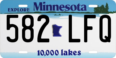 MN license plate 582LFQ