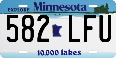MN license plate 582LFU