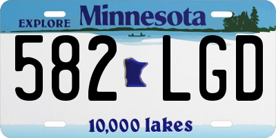 MN license plate 582LGD