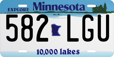 MN license plate 582LGU