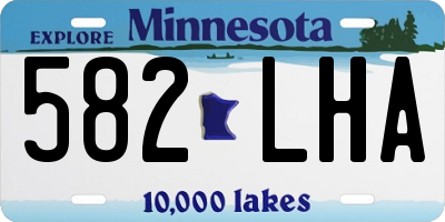 MN license plate 582LHA