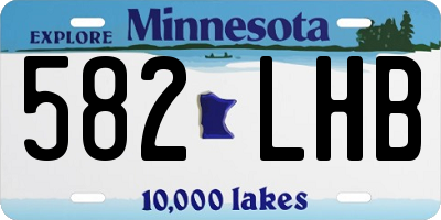 MN license plate 582LHB