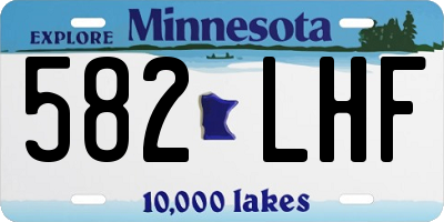 MN license plate 582LHF