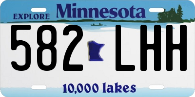 MN license plate 582LHH