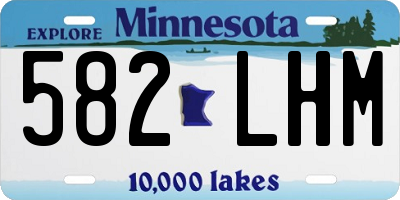 MN license plate 582LHM