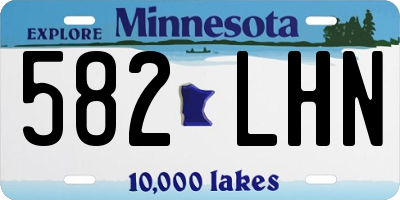 MN license plate 582LHN