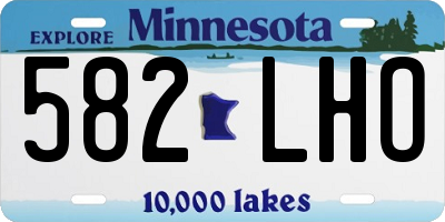 MN license plate 582LHO