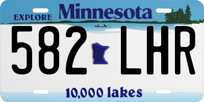 MN license plate 582LHR