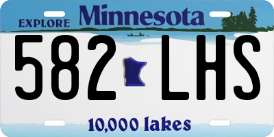 MN license plate 582LHS