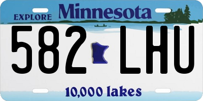 MN license plate 582LHU