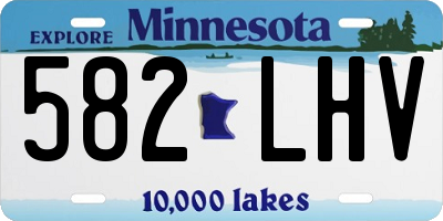 MN license plate 582LHV