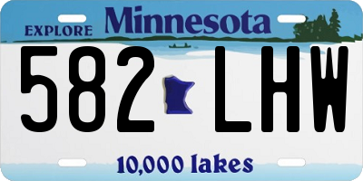 MN license plate 582LHW