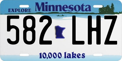 MN license plate 582LHZ