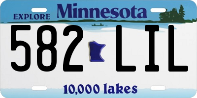 MN license plate 582LIL