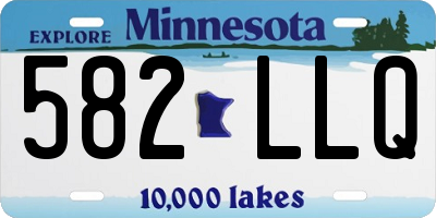 MN license plate 582LLQ