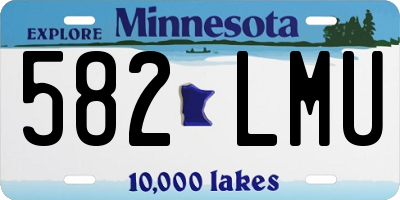 MN license plate 582LMU