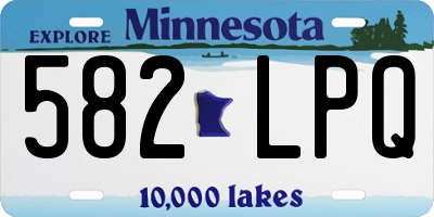 MN license plate 582LPQ