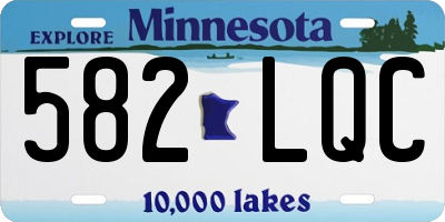 MN license plate 582LQC
