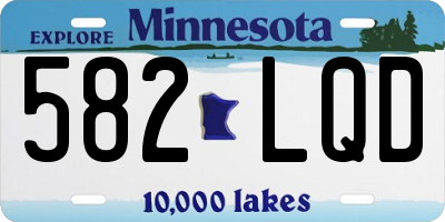 MN license plate 582LQD