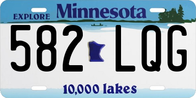 MN license plate 582LQG