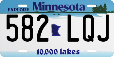 MN license plate 582LQJ