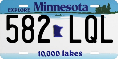 MN license plate 582LQL