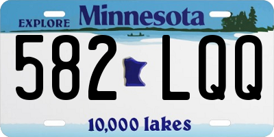 MN license plate 582LQQ