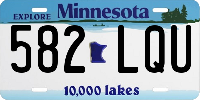 MN license plate 582LQU