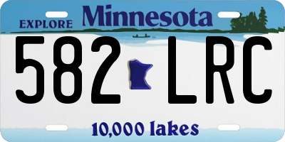 MN license plate 582LRC