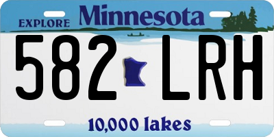 MN license plate 582LRH