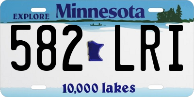 MN license plate 582LRI