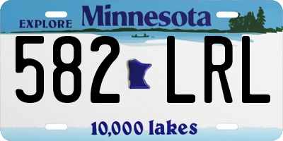 MN license plate 582LRL