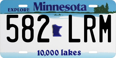 MN license plate 582LRM